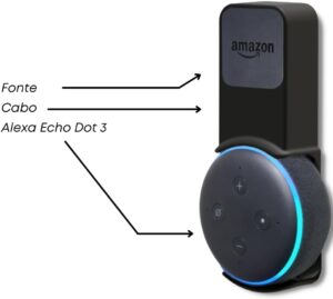 Suporte Alexa Echo Dot 3 - Stand De Tomada Parede Amazon