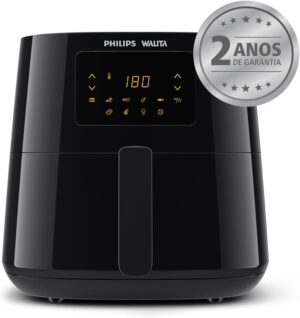 Philips Walita Preta Fritadeira Airfryer Essential XL Digital, 6.2L de capacidade, Garanti...