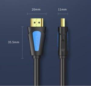 Cabo HDMI 4K 60HZ, 16,5FT 18Gbps Cabo HDMI 2.0 de alta velocidade HDCP 2.2 HDR 3D ARC Ethe...