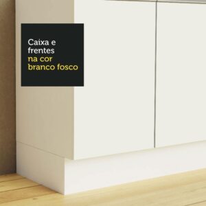 Paneleiro Madesa Smart 100% Mdf 2 Portas - Branco