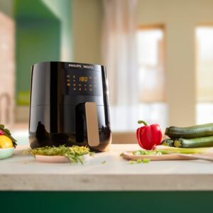 Philips Walita Preta Fritadeira Airfryer Essential XL Digital, 6.2L de capacidade, Garanti...