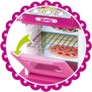 Replay Kids Cozinha Infantil Princess Completa Pia Forno e Fogão Com Acessórios Coloridos ...