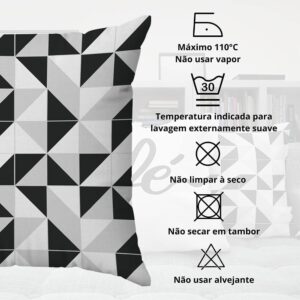 Kit 4 Capas Almofadas Decorativas Folhas 02 45x45 ID Decor