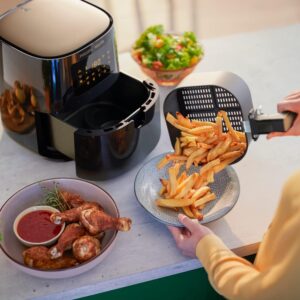 Philips Walita Preta Fritadeira Airfryer Essential XL Digital, 6.2L de capacidade, Garanti...