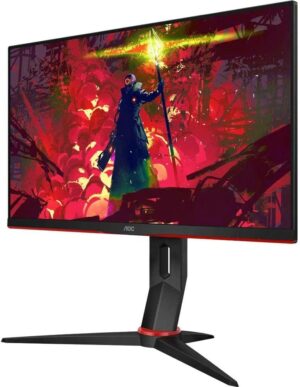 AOC, 24G2/BK, Monitor Gamer Hero 24" 144Hz IPS 1ms AMD FreeSync 24G2, COR PRETA/VERMELHA