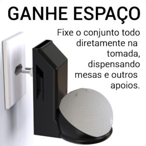 Suporte De Tomada Parede Stand Amazon Alexa Echo Dot 5