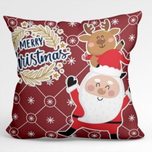 Almofada de Natal Kit 4 Capas Natalinas Merry Christimas Premium