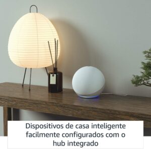 Echo com Alexa (4ª Geração): Com som premium e hub Zigbee de casa inteligente - Cor Preta