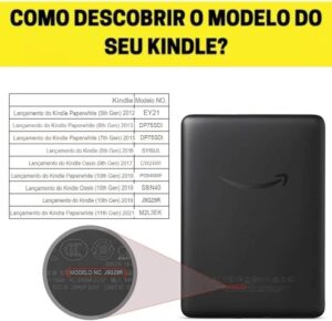 Capa Compatível com Kindle 11º Geração Paperwhite 6.8 2021 Diversas Cores Função ON/OFF ((...