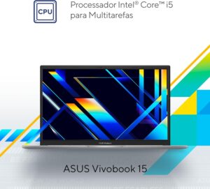 Notebook ASUS Vivobook 15, Intel Core i5 1235U, 8 GB, 512GB SSD, W11 Home, Tela 15,6" FHD,...