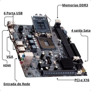 COMPUTADOR HOME PC INTEL CORE I5+16GB+SSD 240GB+GABINETE ATX DESCKTOP