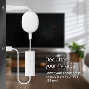 Cabo de alimentação USB Mission para Chromecast com Google TV (ligue o Chromecast diretame...