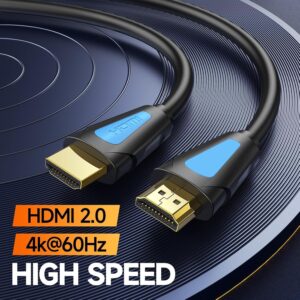 Cabo HDMI 4K 60HZ, 16,5FT 18Gbps Cabo HDMI 2.0 de alta velocidade HDCP 2.2 HDR 3D ARC Ethe...